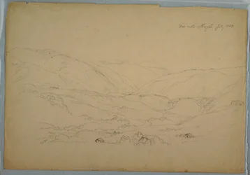 Tegning, dal nær Ibagué, Colombia, juli 1853