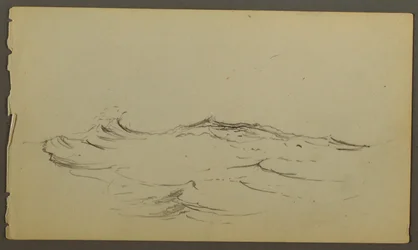 Tegning, Bølger, muligvis 1860