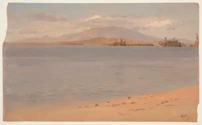 Mount Katahdin fra Lake Millinocket
