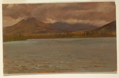 Katahdin-bjerget fra Katahdin-søen