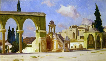 El Haram, Jerusalem (olie på panel)