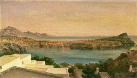 Lindos, Rhodos, ca. 1867 (olie på lærred)