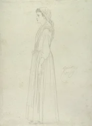 Marietta, Capri, 1859 (grafit på papir)