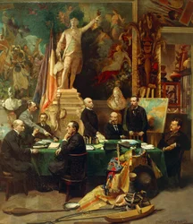 Jules Ferry modtog delegerede fra kolonierne i november 1892, maleri af Frederic Regamey (1849-1925). Frankrig