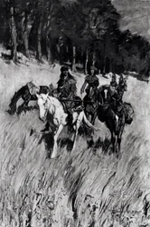 Early Pioneers on the Blue Ridge, indgraveret af F. H. Wellington, fra 