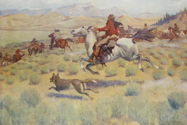 Hunting on the Prairie, fra Colliers Weekly, pub.1904