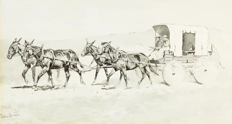 En af Williamsons stadier, ca. 1892 (pen og pensel og sort blæk og kinesisk hvid på papir)