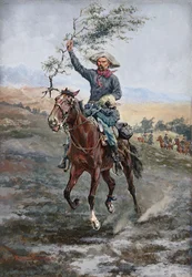 Våbenhvilens flag i den indiske krig, 1886
