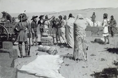 Tolken vinkede til ungdommen, ca. 1900
