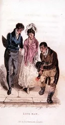 Linkmanden fra Ackermanns verden i miniature, 1820