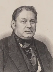 Portræt af pianist og komponist Amédée Méreaux 1802-1874.
