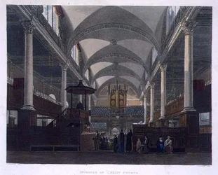 Interiør af Christ Church, fra 