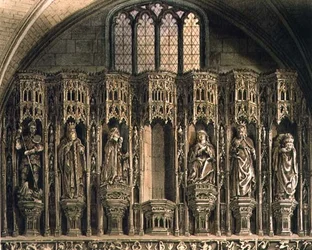 Screen over Chantry of Henry the Fifth, plade O fra 