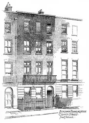 Benjamin Franklins hus, 36 Craven Street, London, 1912