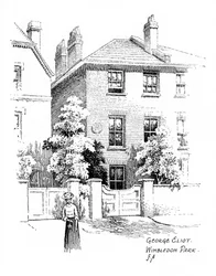 George Eliots hus, Wimbledon Park, London, 1912