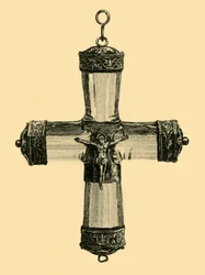 Krystalkrucifiks, c1550, 1881.