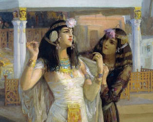 Cleopatra på terrasser af Philae