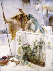 Naboerne, terrasser i Algier, 1887