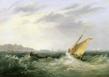 Cheshire ved mundingen af floden Mersey, 1838 (for par se 257064)
