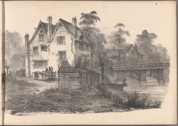En af en serie af 60 skitser af hytter. London, 1825.