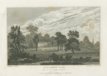 Rolleston Hall: gravering og [midten af det 19. århundrede] (tryk)