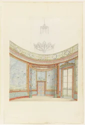 Design til udsmykning af salonen, Royal Pavillion, Brighton