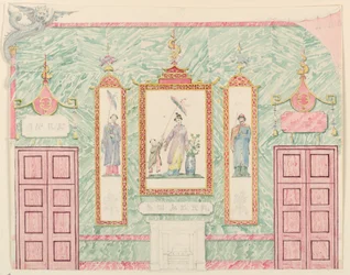 Vægforhøjning, sandsynligvis til selskabslokalet, Royal Pavilion, Brighton