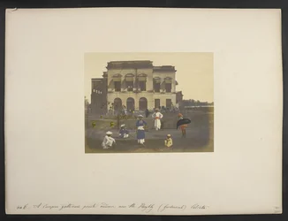 Bolig for en engelsk gentleman, [Garden Reach,] Calcutta, ca. 1851-52 (håndfarvet foto)