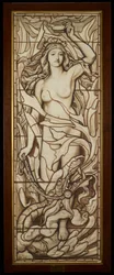 Fire, fra serien The Four Elements, ca. 1888-89 (pen & blæk med vask over blyant på papir)