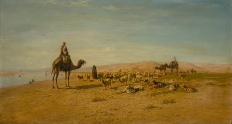 On the Banks of the Nile (olie på lærred)