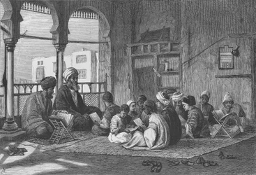 Sultan Hassans skole, graveret af Butterworth und Heath