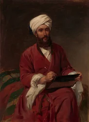 William Edward Dighton 1822-1853 i mellemøstlig kjole, ca. 1852-53.