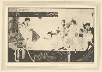 [Aubrey Beardsley: Madame Sagalles fødselsdag].