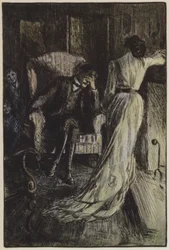 Illustration til They af Rudyard Kipling (farve litho)