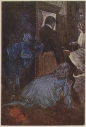 Illustration til They af Rudyard Kipling (farve litho)