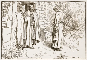 Owini ved klostret, illustration fra 