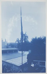 Uden titel, slutningen af det 19.-begyndelsen af det 20. århundrede (cyanotype på cremevævet papir)