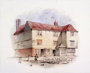 Islington Green, London, c1840