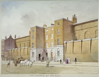 Udsigt over Whitecross Street Prison for debitors, London, c1840