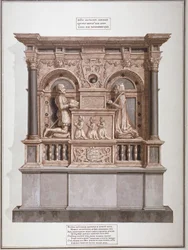 Monument til Richard Allington i Rolls Chapel, Chancery Lane, City of London, 1800