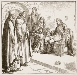 Dunstan, Edwy og Elgiva, illustration fra 