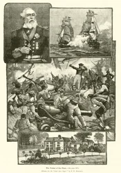 Flådens far, admiral Sir Provo Wallis (gravering)
