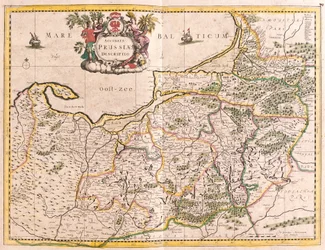 Kort over Kongeriget Preussen (Tyskland)