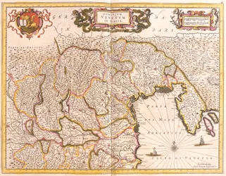 Kort over de venetianske territorier i Italien (radering