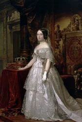 Portræt af Elizabeth II, dronning af Spanien