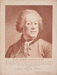 Portræt af baron Johann Albrecht von Korff 1697-1766, midten af ​​det 18. årh.