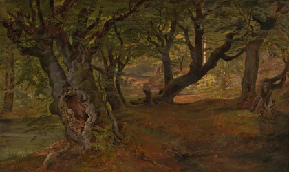 View of Bregentved Forest, Sjaelland, mid 1830s.