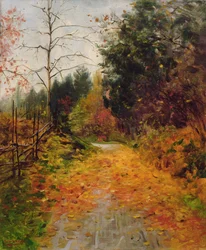 Efterårsemne (olie på lærred)