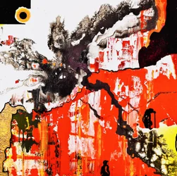 Dristig orange abstrakt