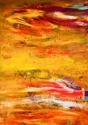 Livlig, lidenskabelig abstrakt kunst